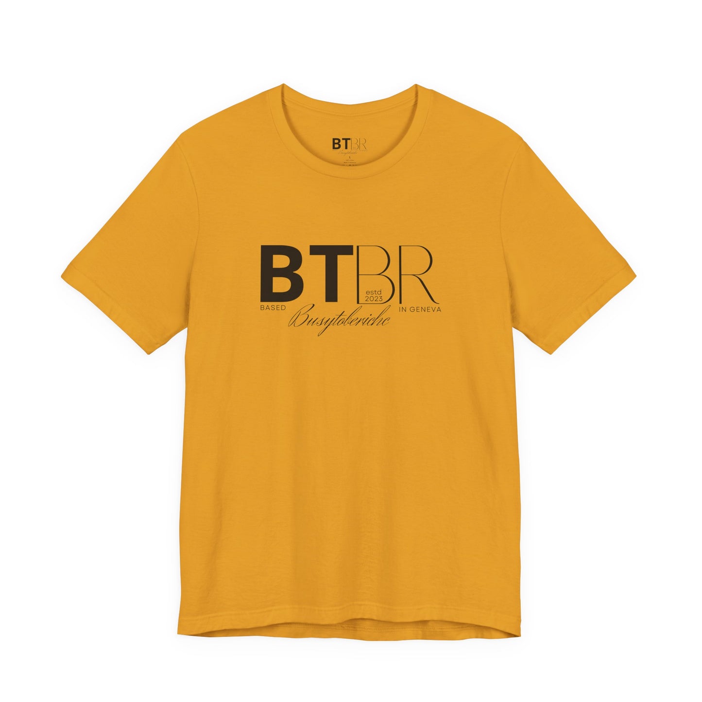 BTBR (Busy to be Rich) Logo T-Shirt — Black & Gray Brand Tee...