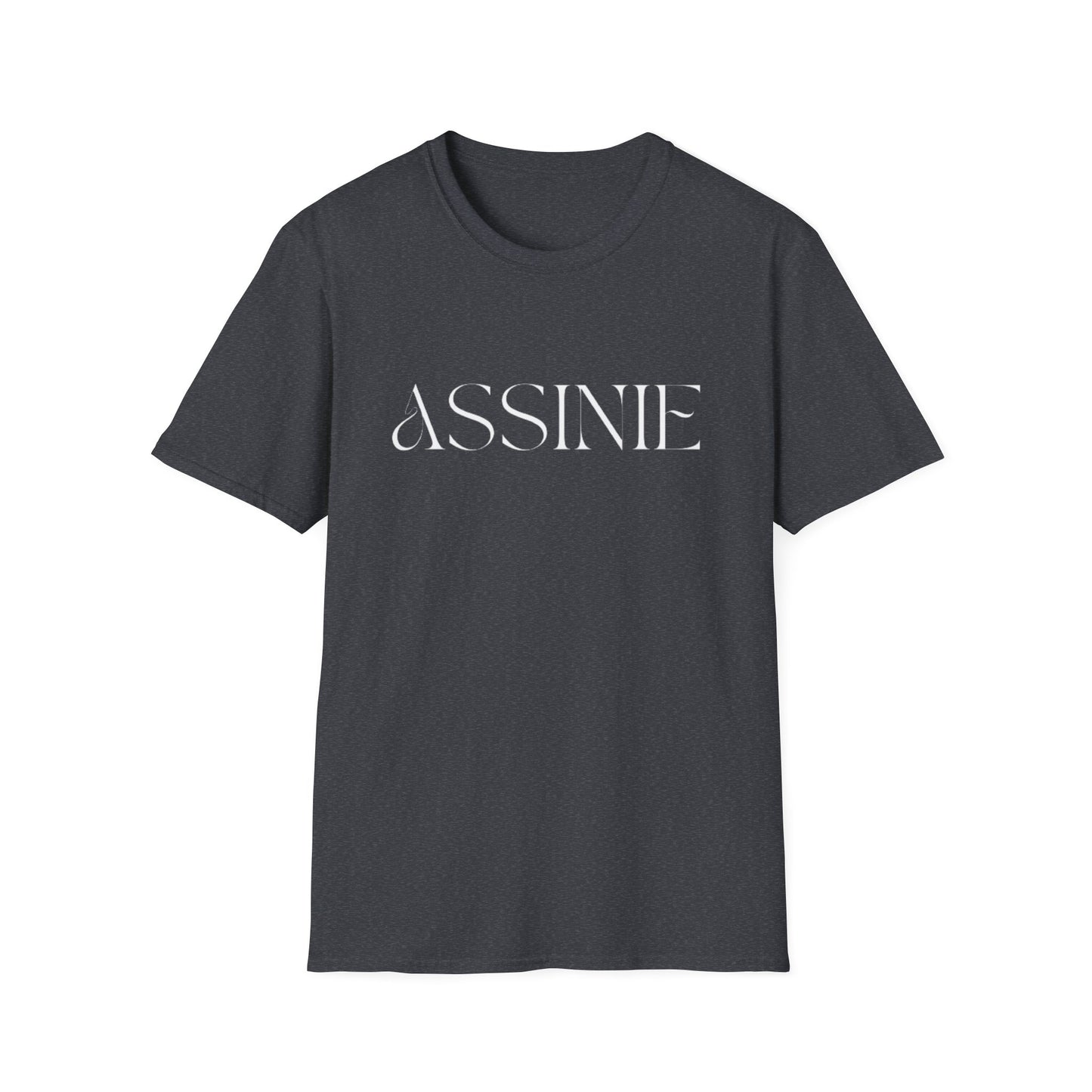 ASSNIE Embossed White T‑Shirt — Minimalist Logo Tee