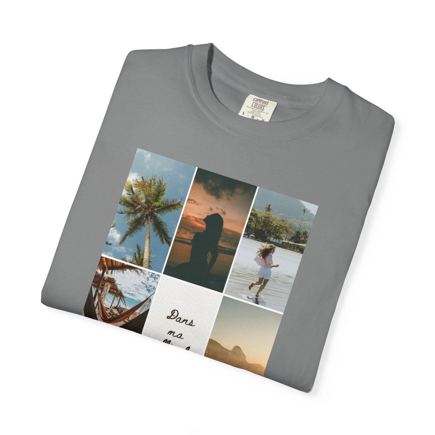 Travel Photo Collage T-Shirt — "Stars are patient, not idle"
