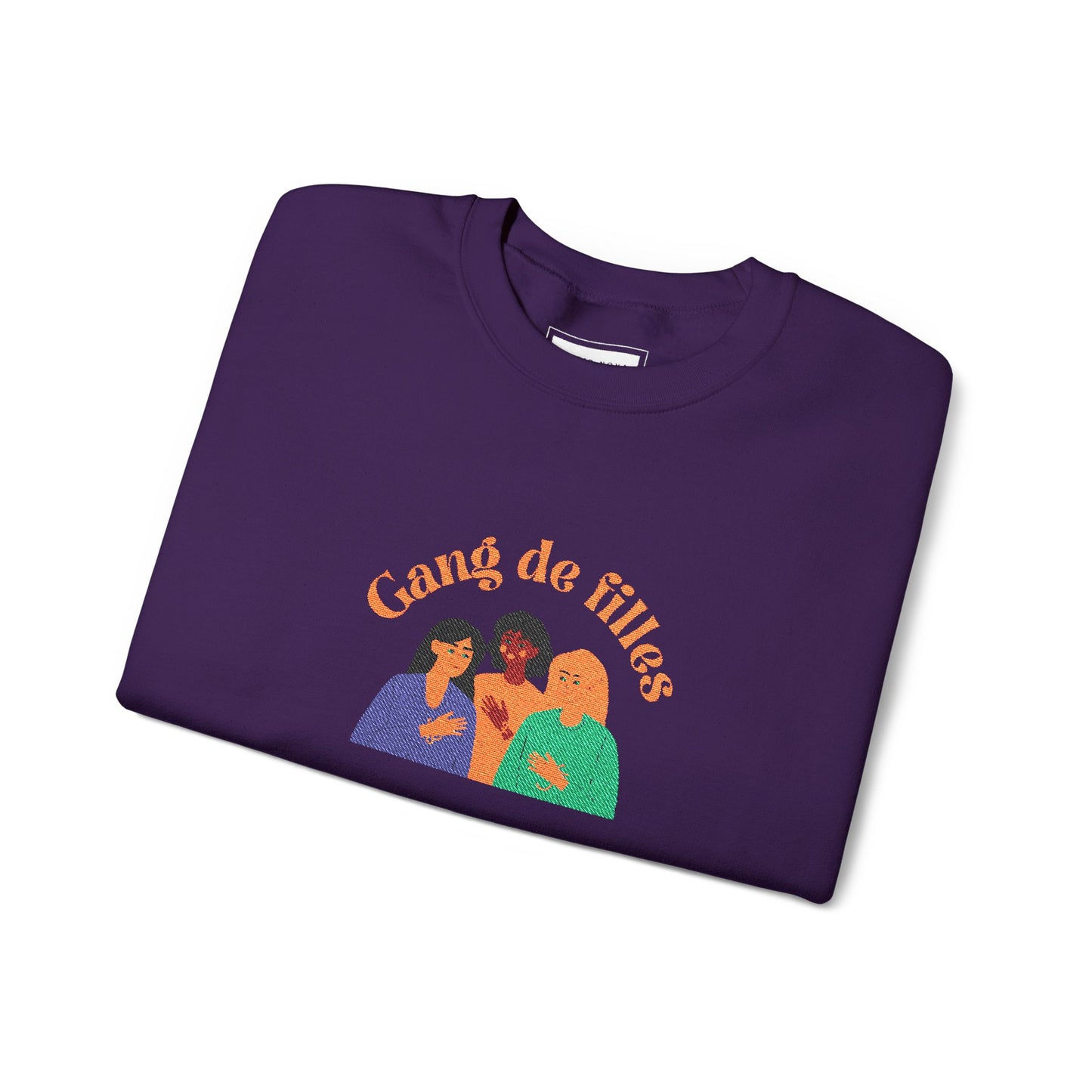 Gang de Filles Crewneck Sweatshirt – Retro Women’s Friendship Graphic Sweatshirt
