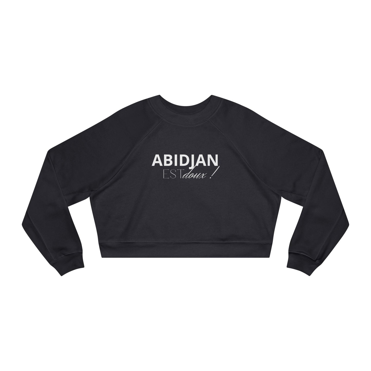 Cropped Pullover — "ABIDJAN Is Home" Women's Fleece Top