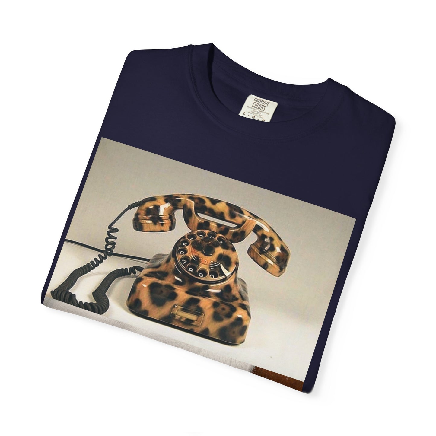 Inspired Leopard Phone Graphic T-Shirt