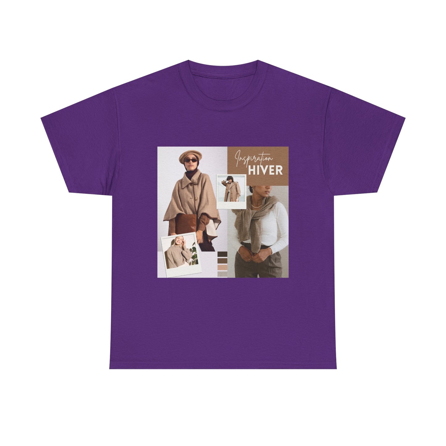Winter Chic Collage Tee — 'Garde‑robe Hiver' Fashion Graphic T-Shirt