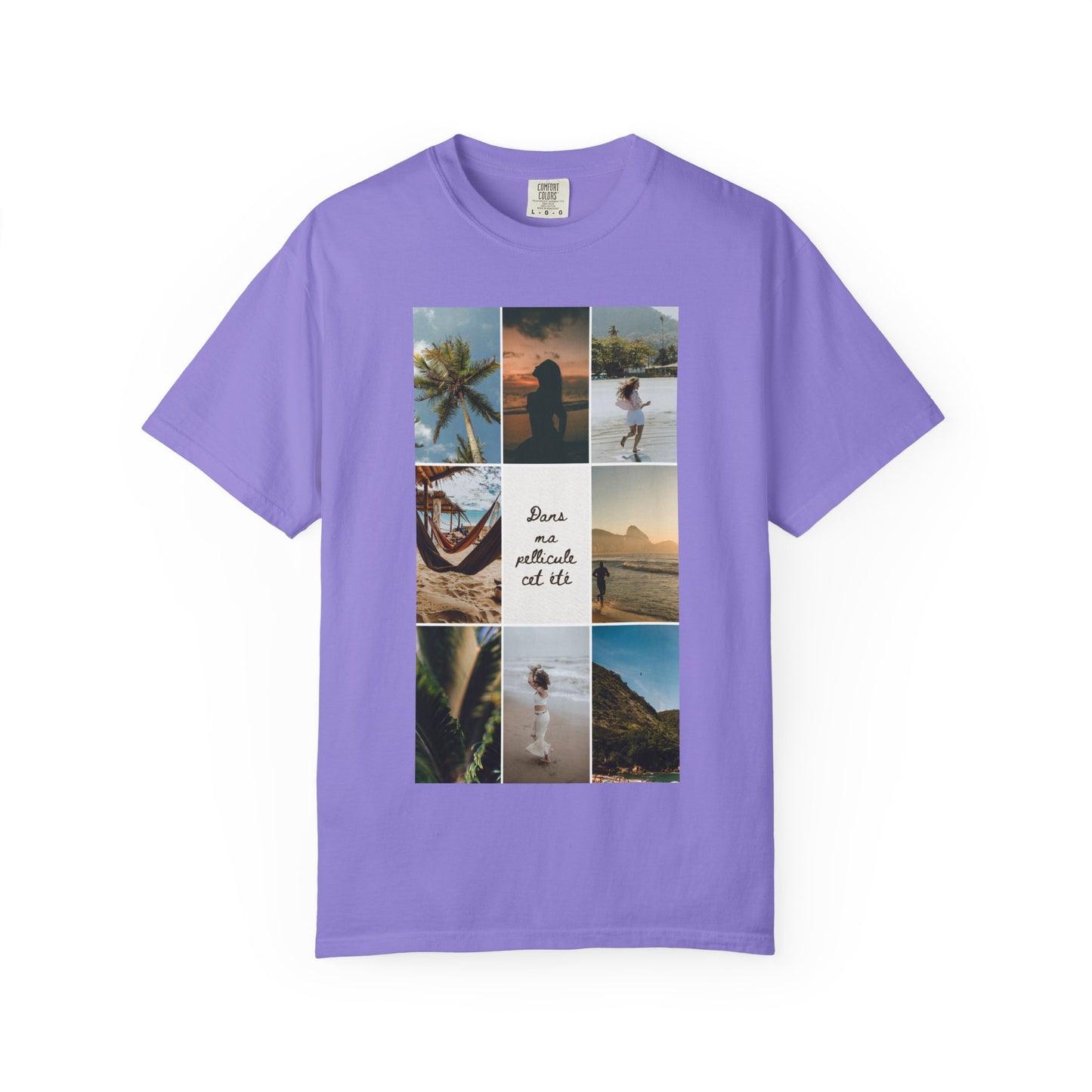 Travel Photo Collage T-Shirt — "Stars are patient, not idle"
