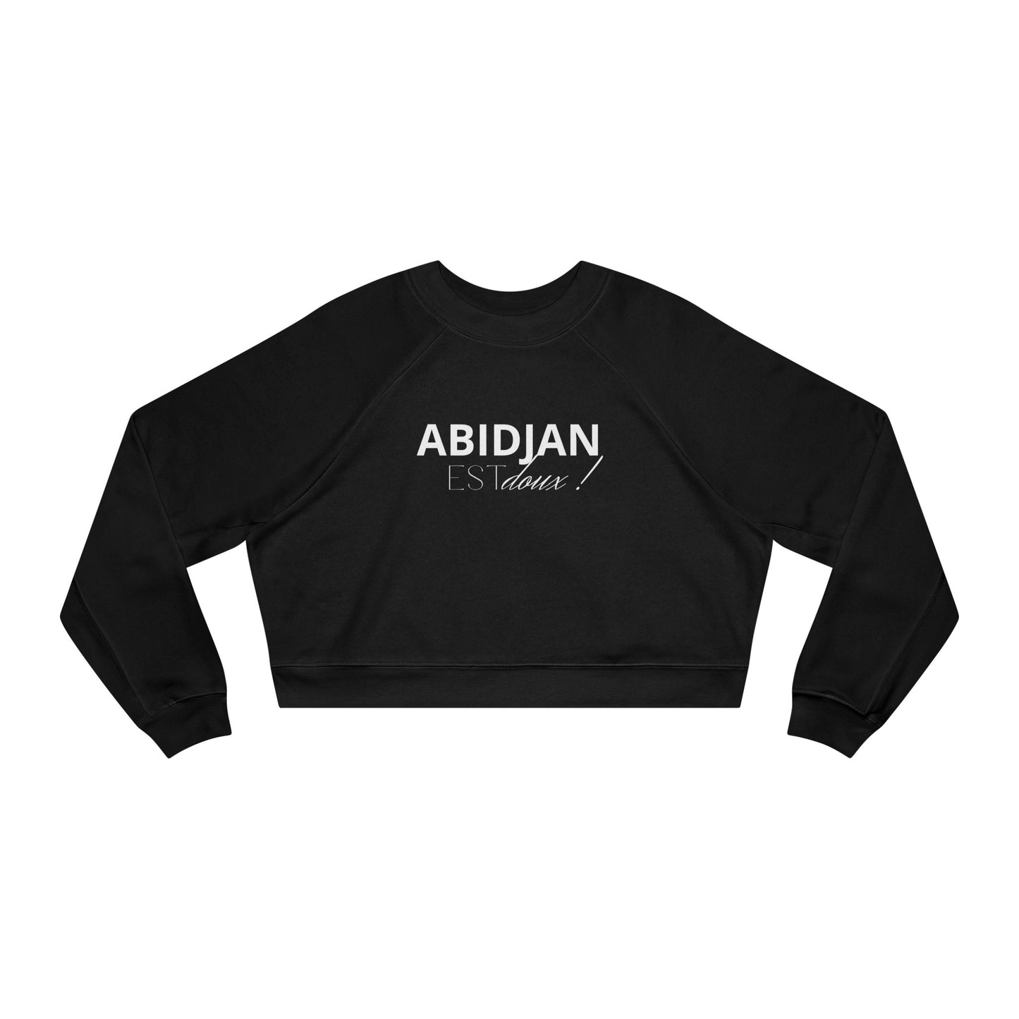 Cropped Pullover — "ABIDJAN Is Home" Women's Fleece Top