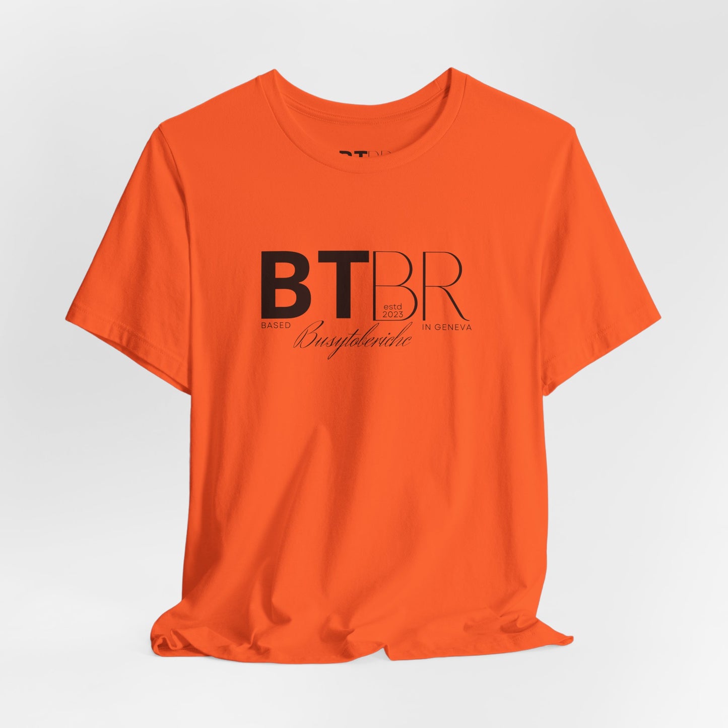 BTBR (Busy to be Rich) Logo T-Shirt — Black & Gray Brand Tee...