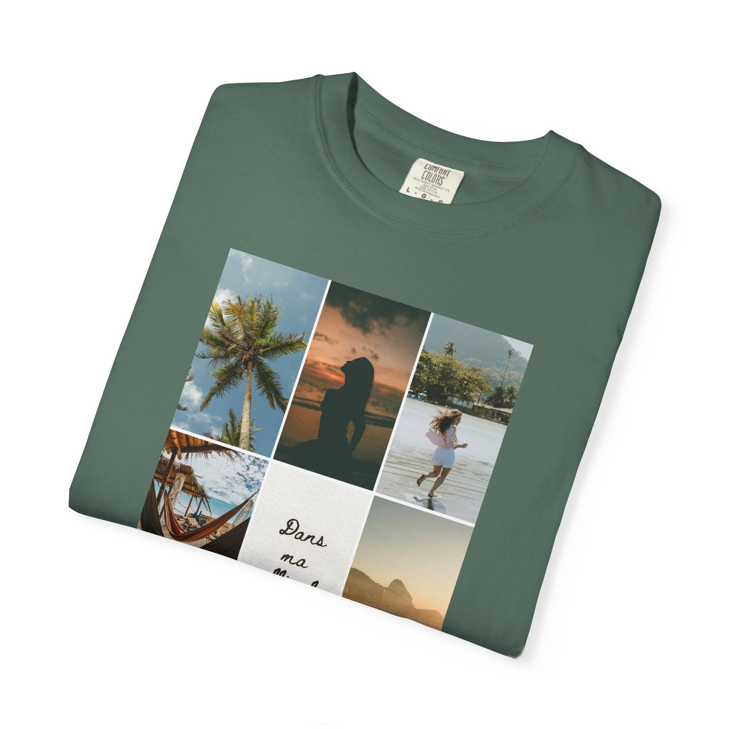 Travel Photo Collage T-Shirt — "Stars are patient, not idle"