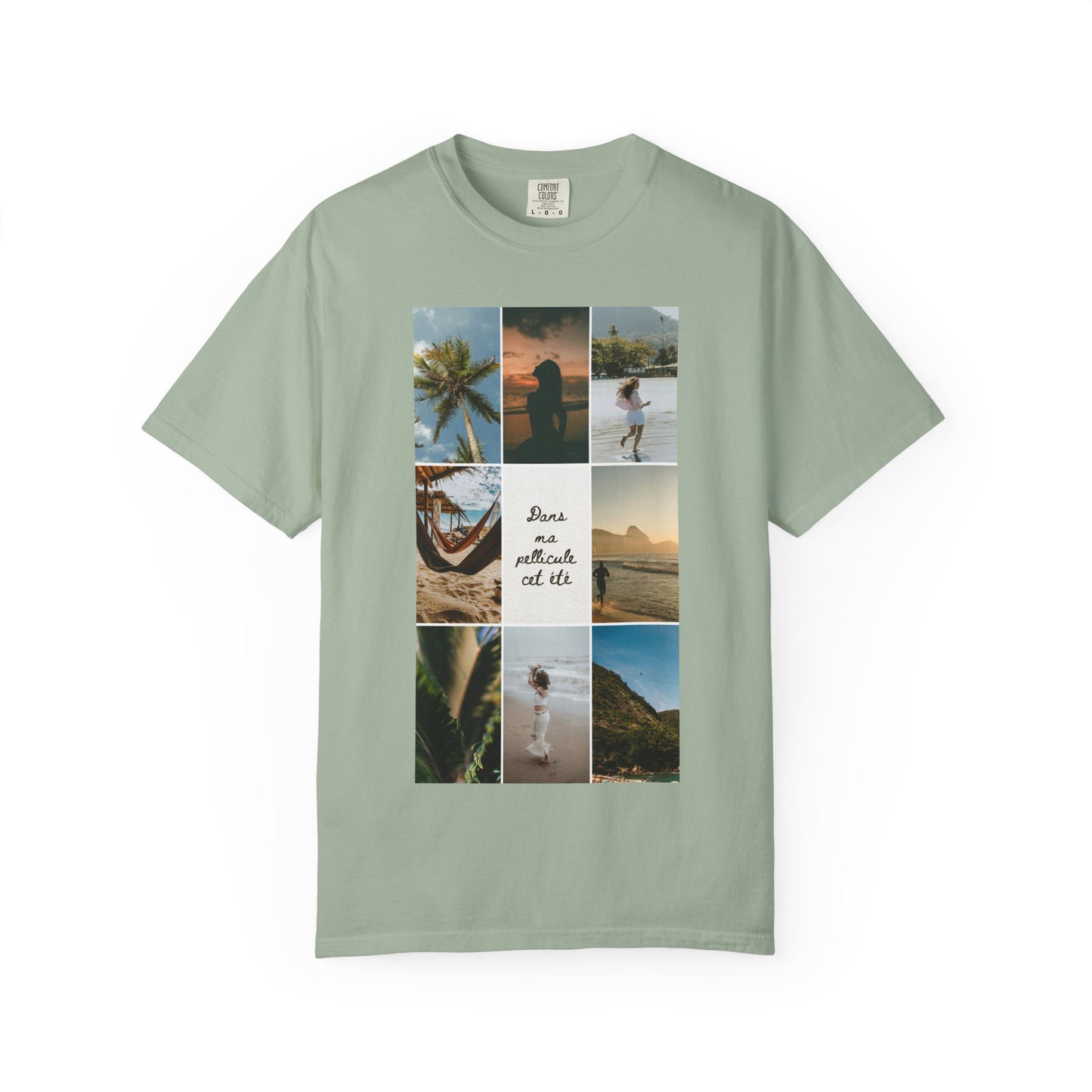 Travel Photo Collage T-Shirt — "Stars are patient, not idle"