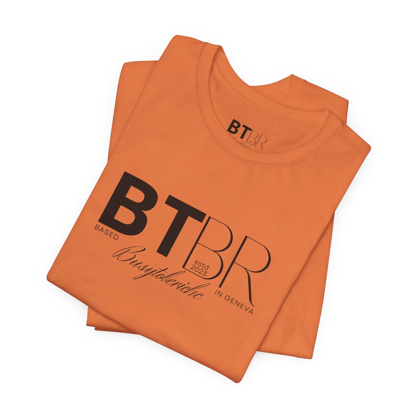 BTBR (Busy to be Rich) Logo T-Shirt — Black & Gray Brand Tee...