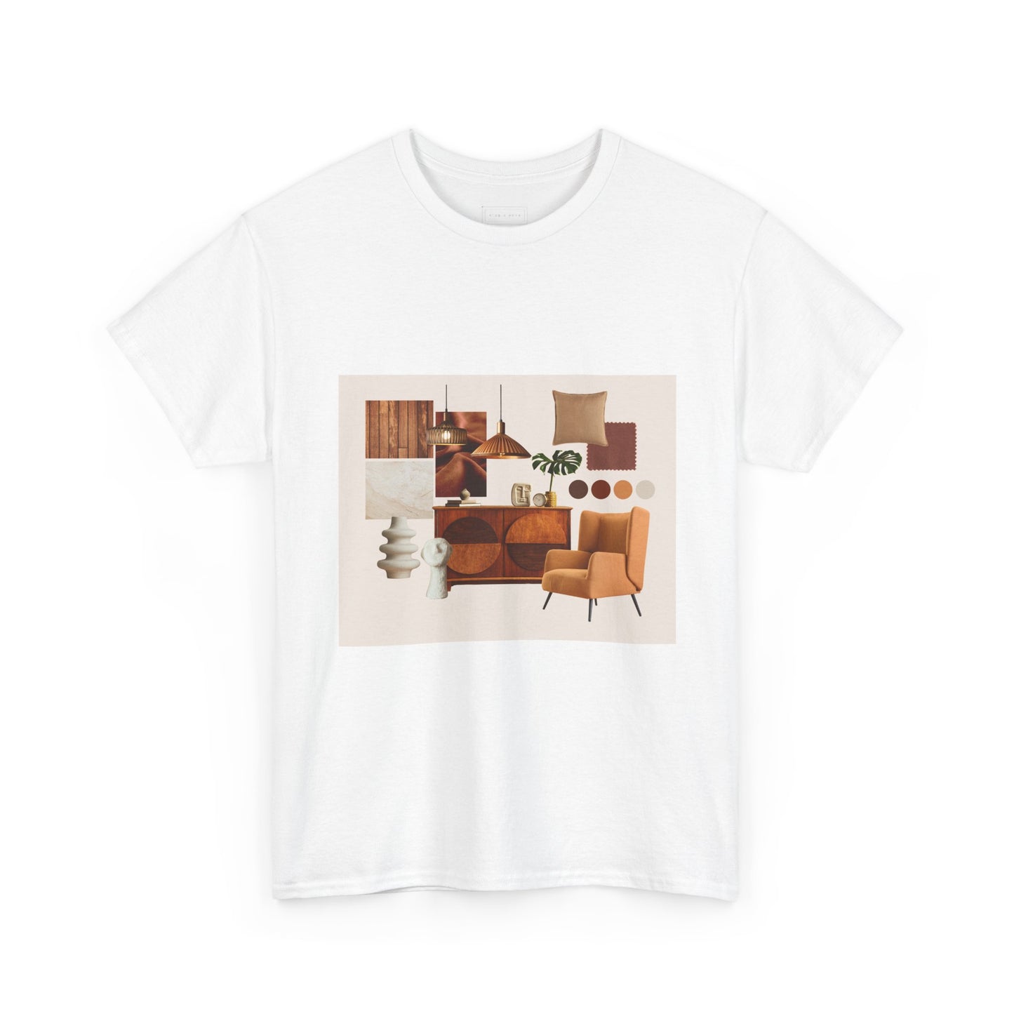 Mid-Century Modern Living Room Art Tee