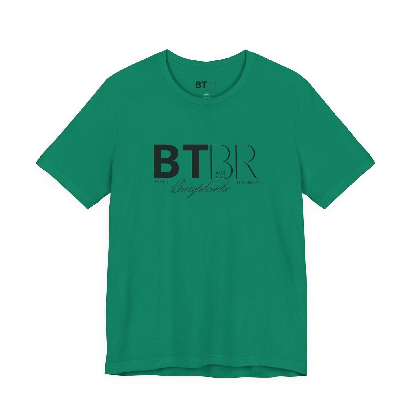 BTBR (Busy to be Rich) Logo T-Shirt — Black & Gray Brand Tee...