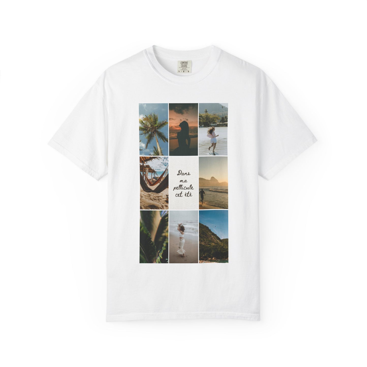 Travel Photo Collage T-Shirt — "Stars are patient, not idle"