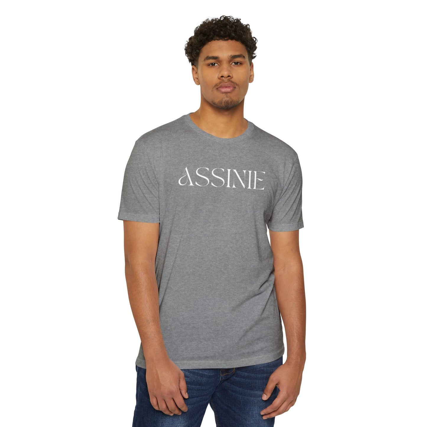 Assume T-Shirt — Minimalist White Logo Tee for Casual Everyday Wear
