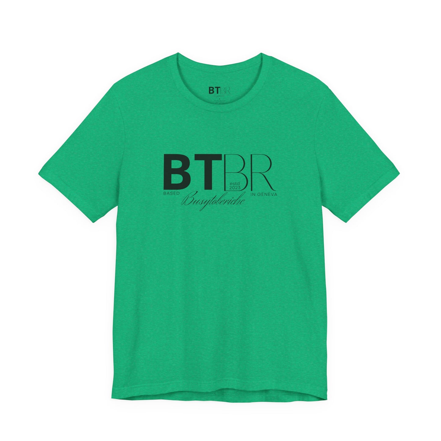 BTBR (Busy to be Rich) Logo T-Shirt — Black & Gray Brand Tee...