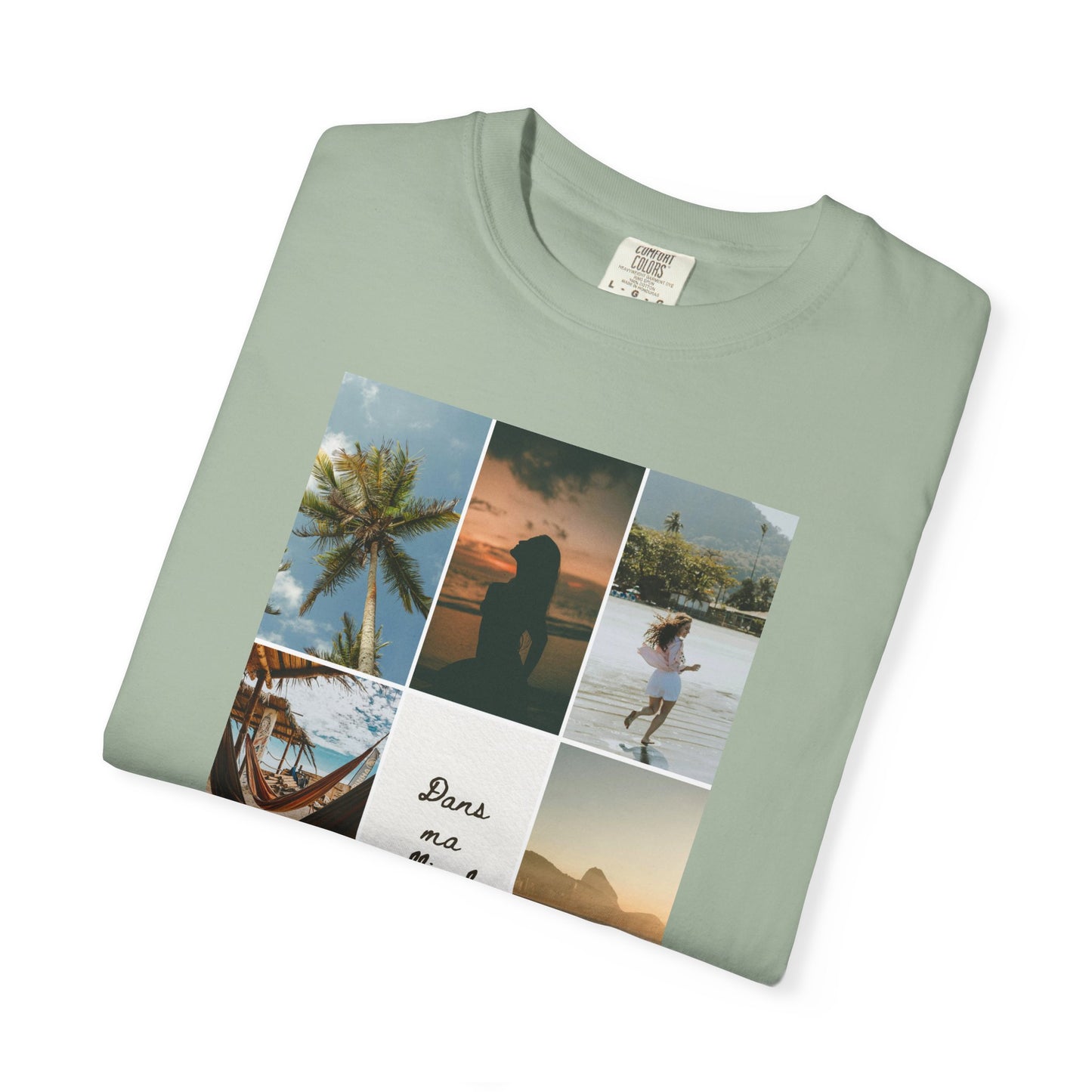 Travel Photo Collage T-Shirt — "Stars are patient, not idle"