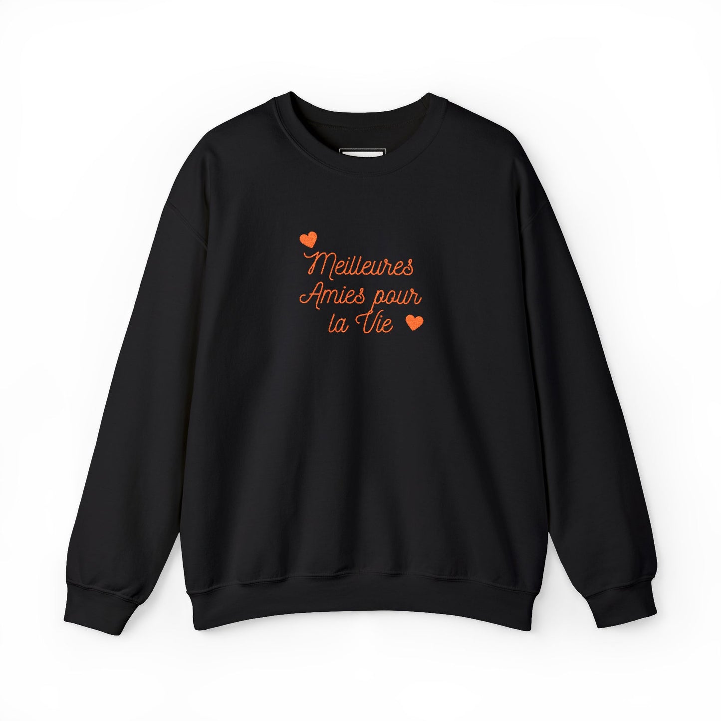 Crewneck Sweatshirt – 'Mistakes Arrive' Cute Script Heart Graphic, Cozy Casual Pullover