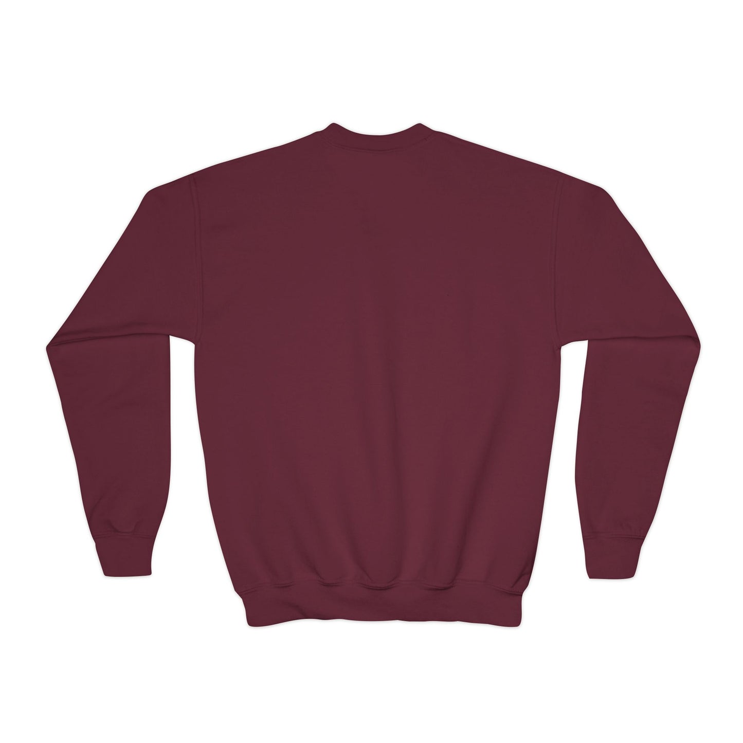Youth Crewneck Sweatshirt — Cozy Winter Fashion Collage "Bonjour Hiver"