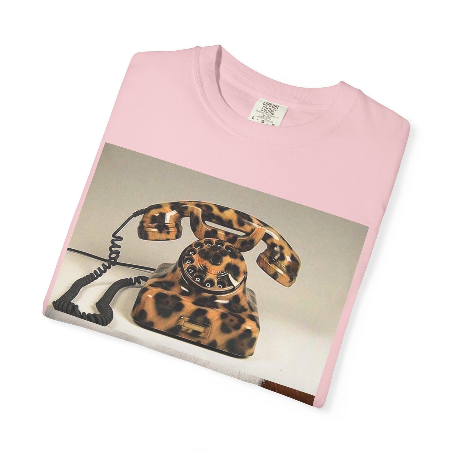 Inspired Leopard Phone Graphic T-Shirt