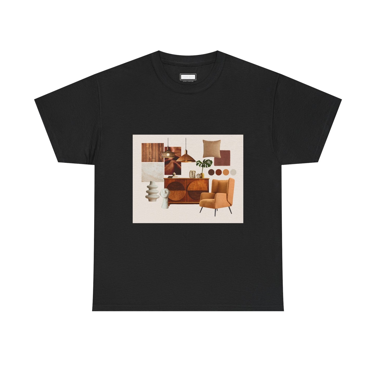 Mid-Century Modern Living Room Art Tee