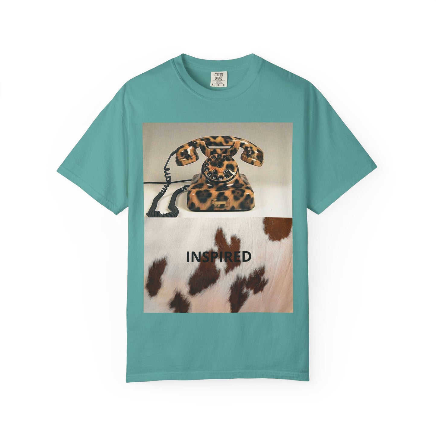 Inspired Leopard Phone Graphic T-Shirt