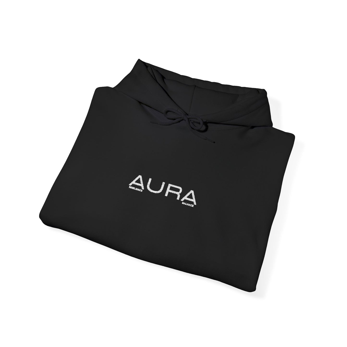 Aura Graphic Hoodie — Minimalist Vaporwave Logo Sweatshirt