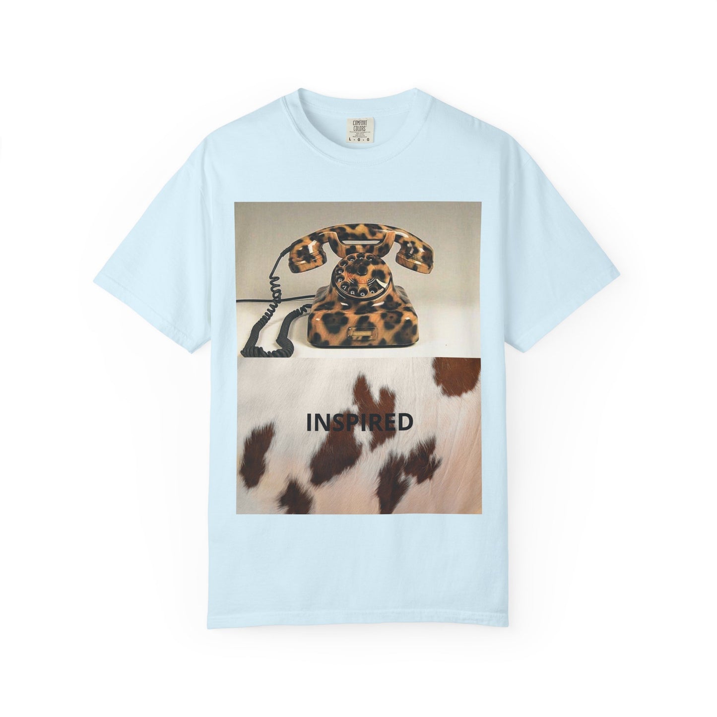 Inspired Leopard Phone Graphic T-Shirt