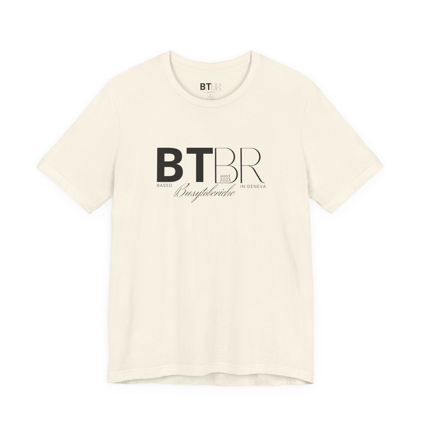 BTBR (Busy to be Rich) Logo T-Shirt — Black & Gray Brand Tee...