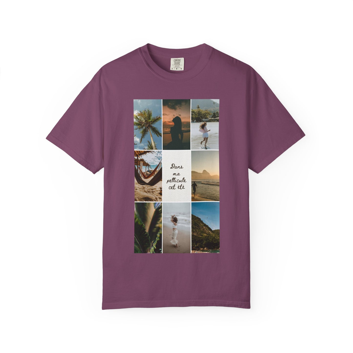 Travel Photo Collage T-Shirt — "Stars are patient, not idle"