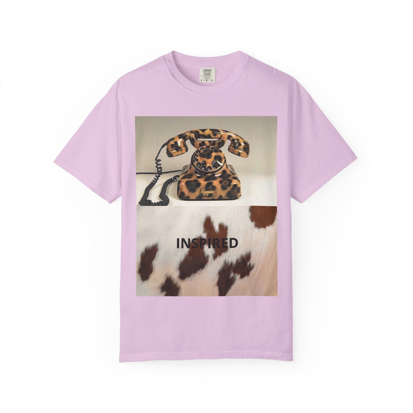 Inspired Leopard Phone Graphic T-Shirt