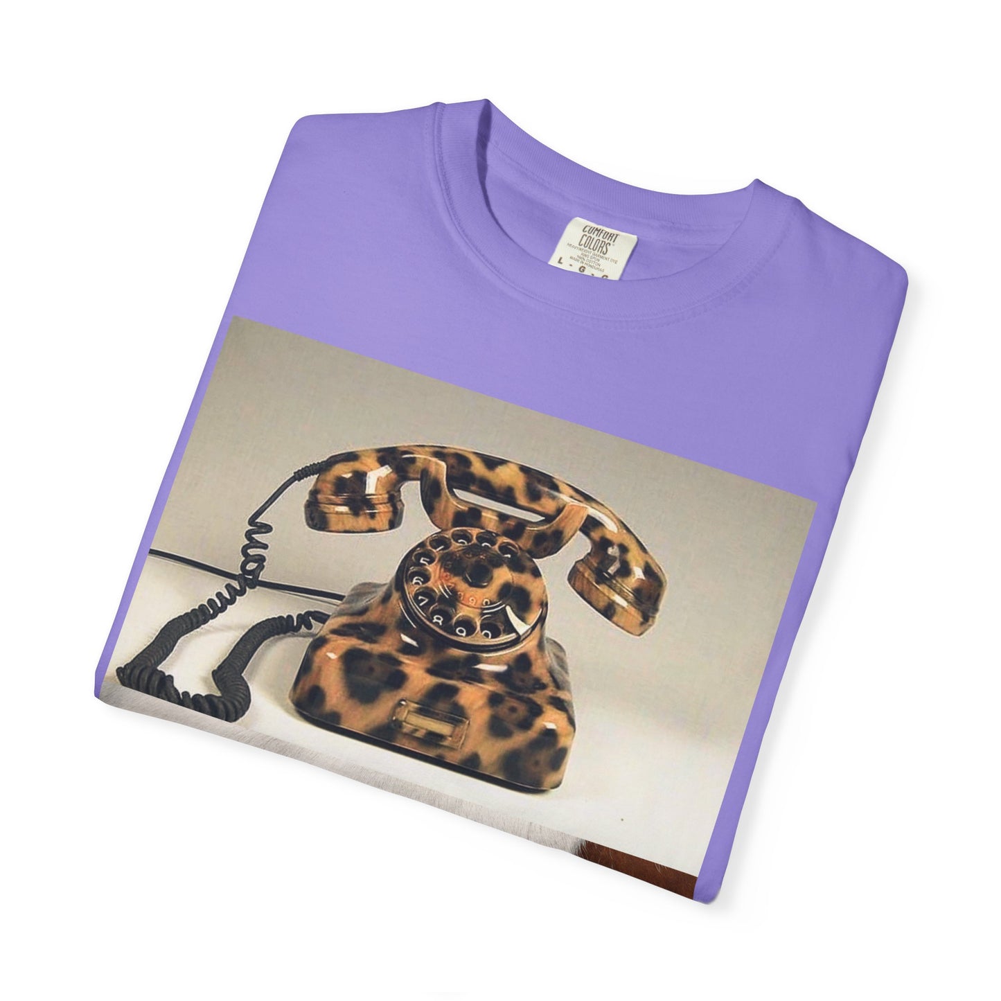 Inspired Leopard Phone Graphic T-Shirt