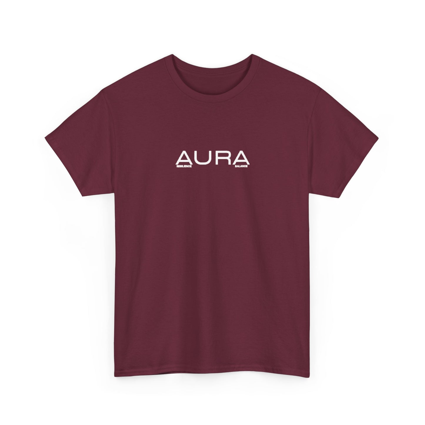 Aura Logo T‑Shirt — Minimalist Black Graphic Tee