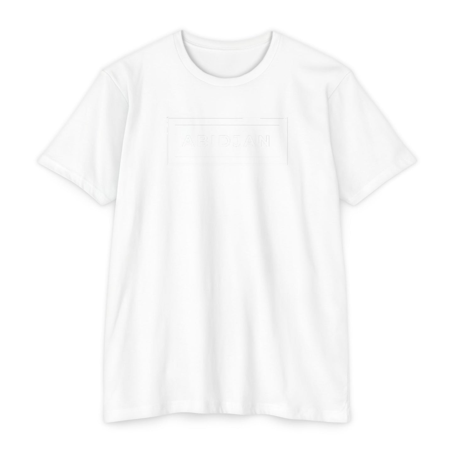 Abidjan City Box Logo T-Shirt — Minimalist Travel Tee