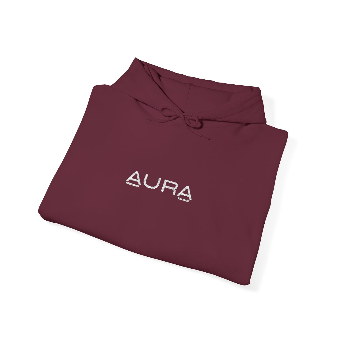 Aura Graphic Hoodie — Minimalist Vaporwave Logo Sweatshirt