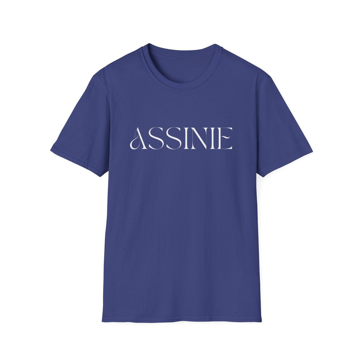 ASSNIE Embossed White T‑Shirt — Minimalist Logo Tee