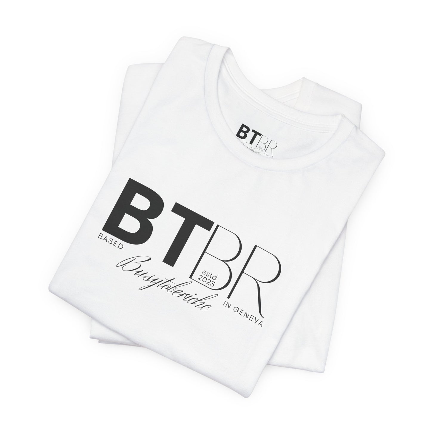 BTBR (Busy to be Rich) Logo T-Shirt — Black & Gray Brand Tee...
